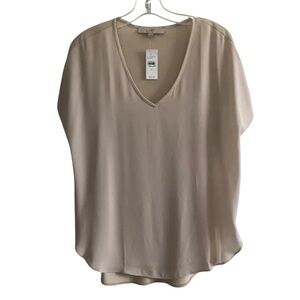 LOFT Women’s Short Sleeve V-Neck Blouse Top -Size Small, New With Tags